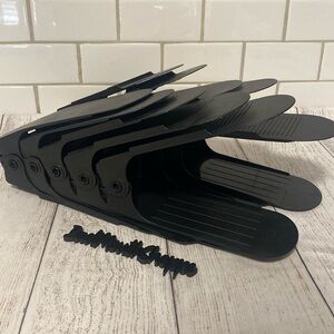 *Set/10 Adjustable Stacker Space Saver Shoe Slots Rack Holder Organizer Black 1